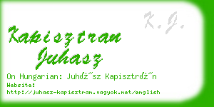 kapisztran juhasz business card